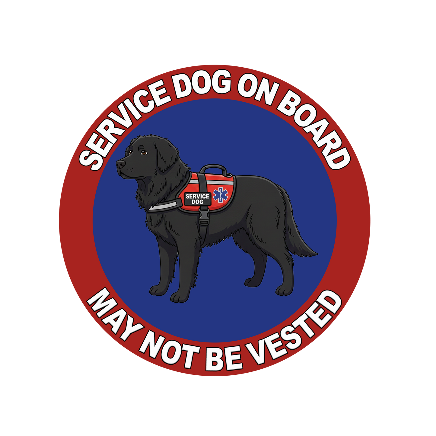 5"  Service Dog  Stickers Waterproof Car Window Decal (Breed Specific)