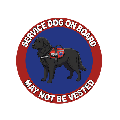 5"  Service Dog  Stickers Waterproof Car Window Decal (Breed Specific)