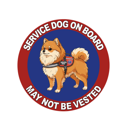 5"  Service Dog  Stickers Waterproof Car Window Decal (Breed Specific)