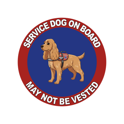 5"  Service Dog  Stickers Waterproof Car Window Decal (Breed Specific)
