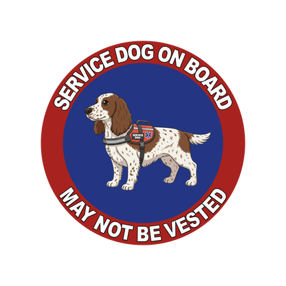 5"  Service Dog  Stickers Waterproof Car Window Decal (Breed Specific)