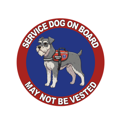 5"  Service Dog  Stickers Waterproof Car Window Decal (Breed Specific)