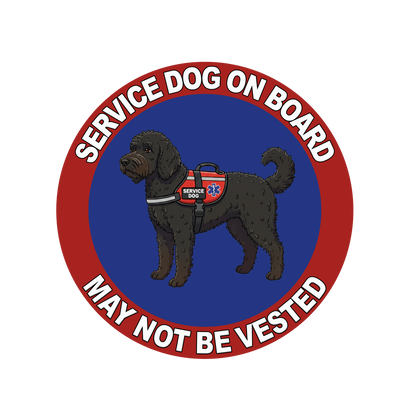5"  Service Dog  Stickers Waterproof Car Window Decal (Breed Specific)