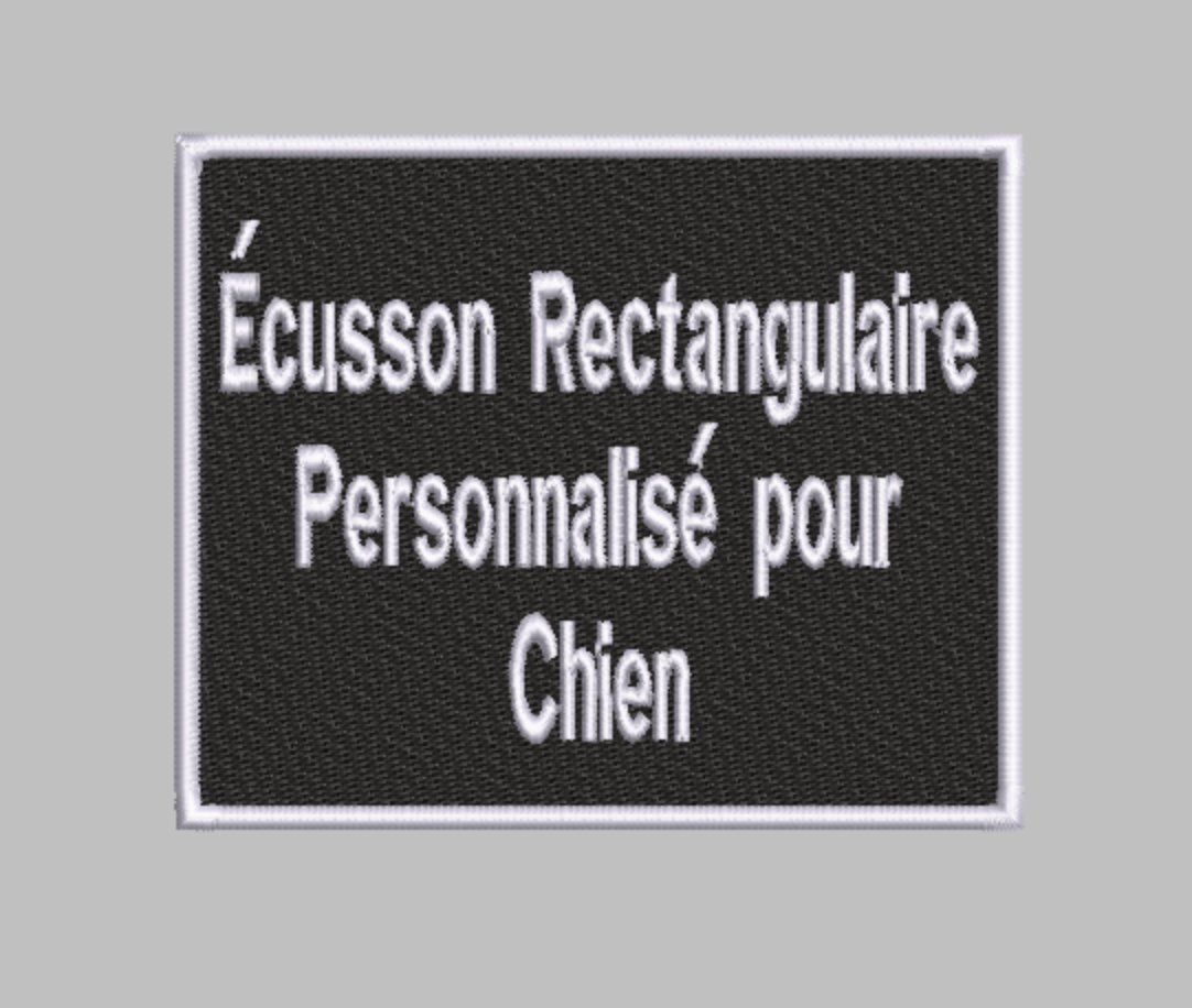 Patch / Écusson Velcro Personnalisé pour Chien | Fabriqué sur Mesure au Canada