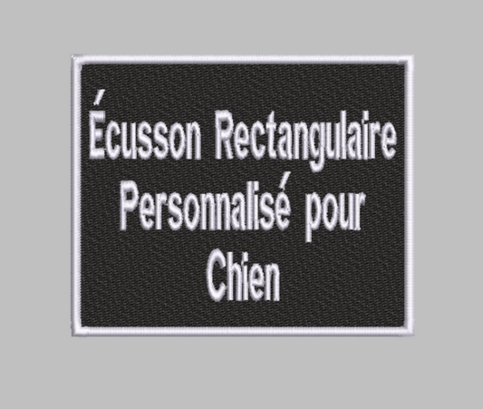 Patch / Écusson Velcro Personnalisé pour Chien | Fabriqué sur Mesure au Canada