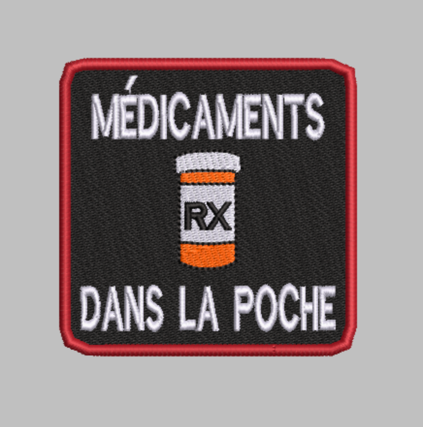 Ensemble de motifs de broderie « Médicaments » (3 motifs) – Téléchargement numérique