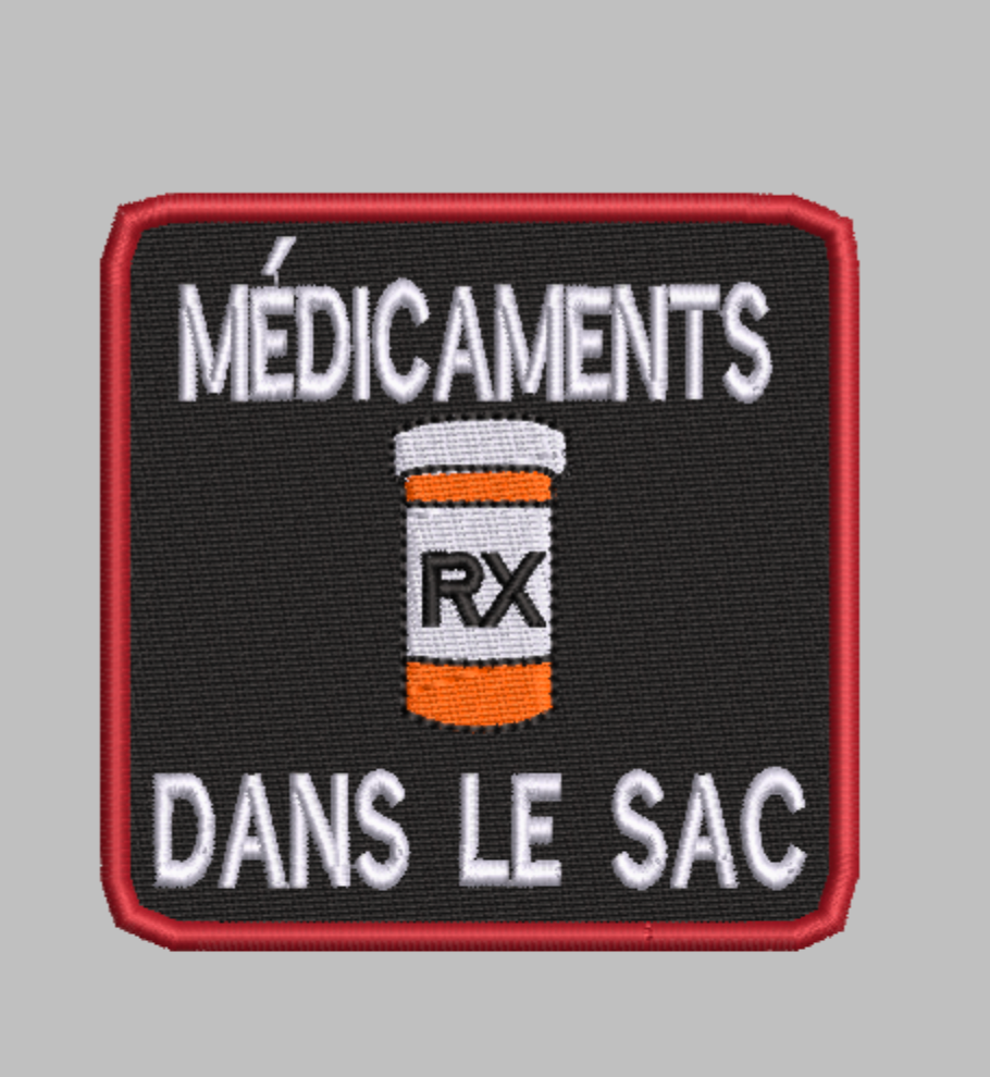 Ensemble de motifs de broderie « Médicaments » (3 motifs) – Téléchargement numérique