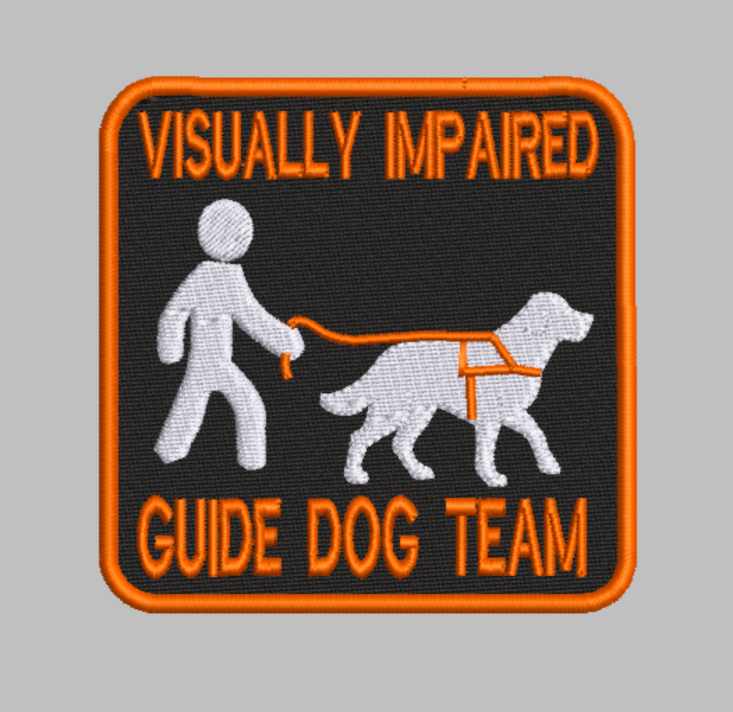Visually Impaired Guide Dog Team - Digital Embroidery Design