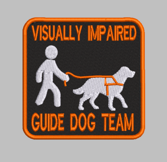 Visually Impaired Guide Dog Team - Digital Embroidery Design