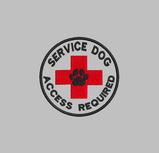 Service Dog Access Required Embroidery File