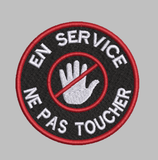 Motif de broderie pour chien d'assistance « En Service Ne Pas Toucher » – TÉLÉCHARGEMENT NUMÉRIQUE