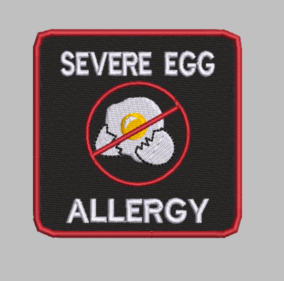 🍳 4-in-1 EGG ALLERGY Machine Embroidery ITH Bundle - 3.5" Patch Files