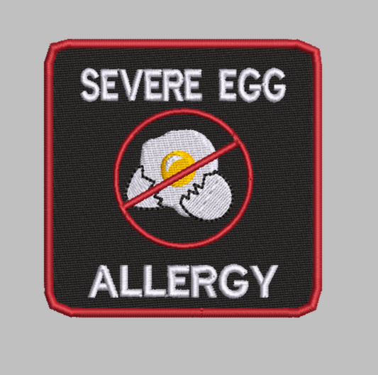 🍳 4-in-1 EGG ALLERGY Machine Embroidery ITH Bundle - 3.5" Patch Files