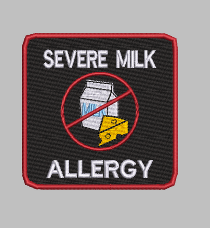🥛 4-in-1 MILK ALLERGY & DAIRY FREE Machine Embroidery ITH Bundle - 3.5" Patch Files