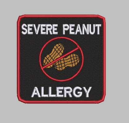 🥜 4-in-1 PEANUT ALLERGY ALERT Machine Embroidery ITH Bundle - 3.5" Patch Files
