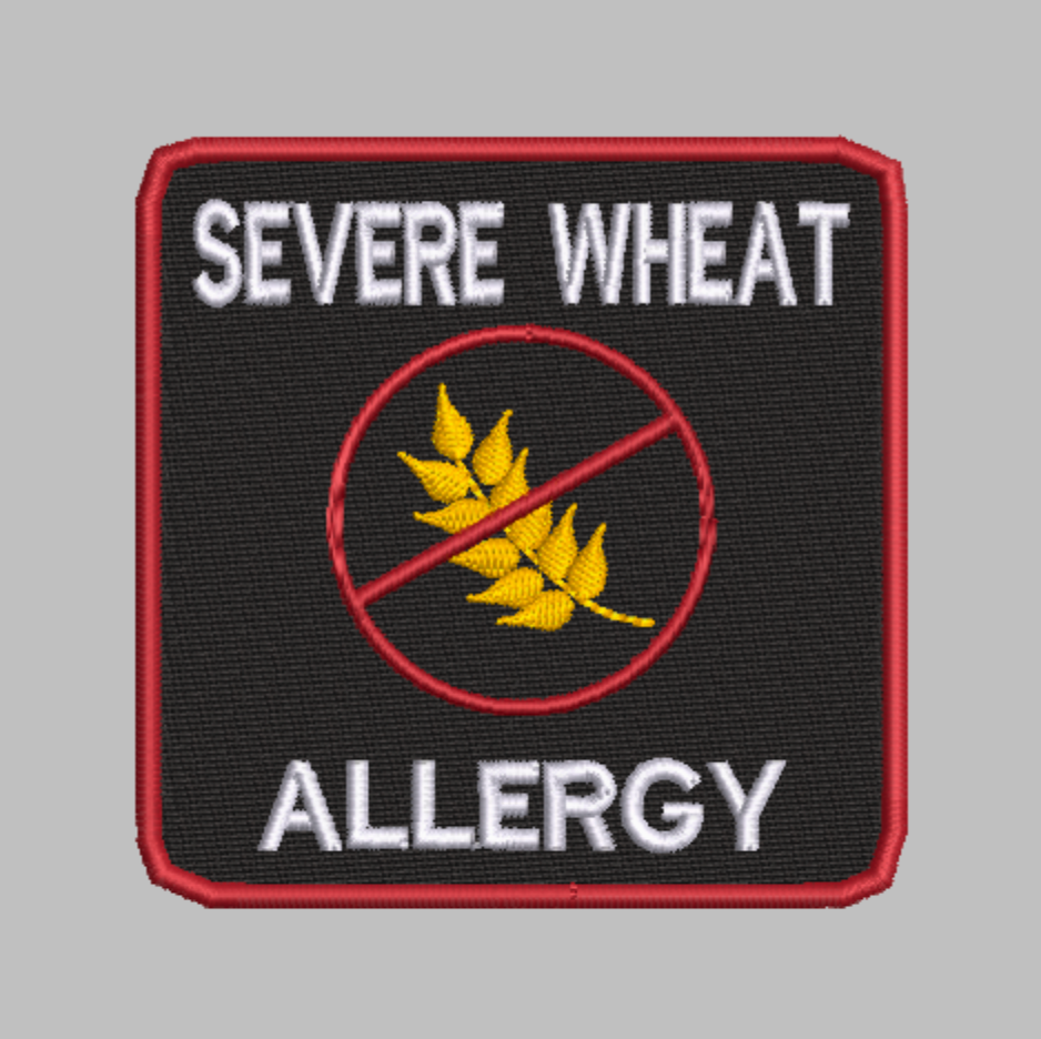 🌾 4-in-1 WHEAT ALLERGY & GLUTEN FREE Machine Embroidery ITH Bundle - 3.5" Patch Files