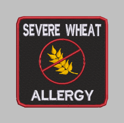 🌾 4-in-1 WHEAT ALLERGY & GLUTEN FREE Machine Embroidery ITH Bundle - 3.5" Patch Files