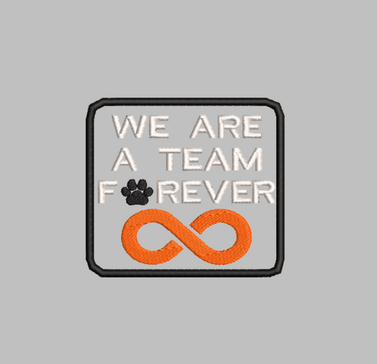 "We are a Team Forever"  Embroidery File (Digital Only)