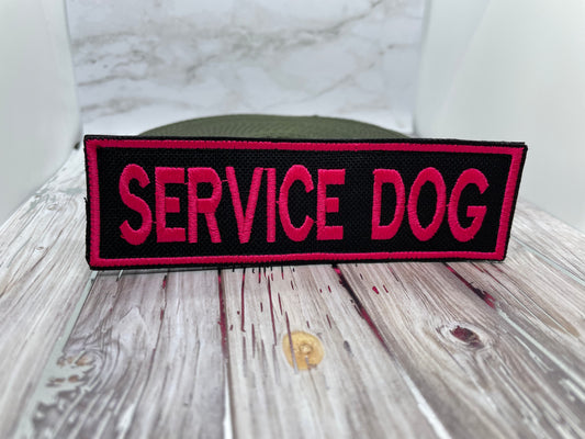 Custom Embroidered Hand Stop Symbol Service Dog Do Not Distract