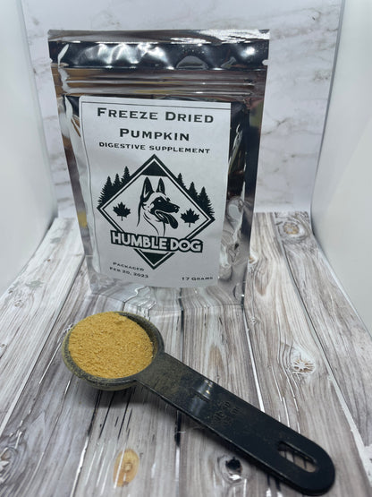 Freeze Dried Pumpkin digestive supplement
