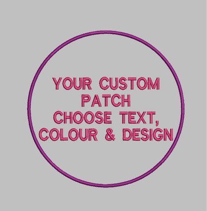 Custom Circular Dog Patch – Velcro Backed, Made in Canada