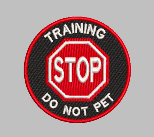 Stop Training Do Not Pet Embroidery file