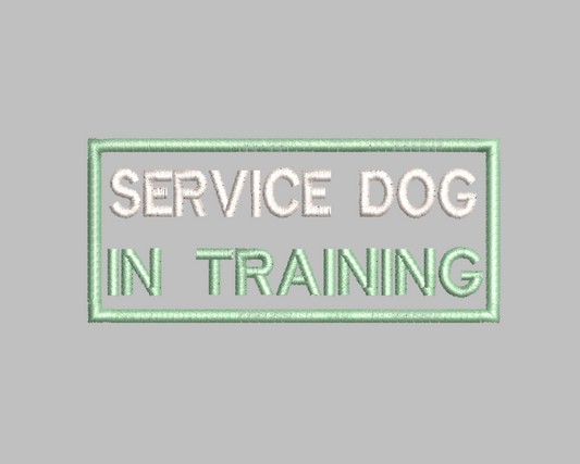 SERVICE DOG IN TRAINING EMBROIDERY FILE