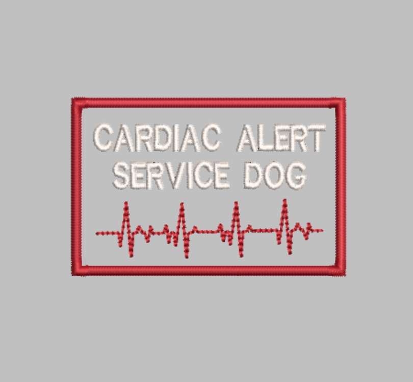 Cardiac Alert Service Dog Embroidery File